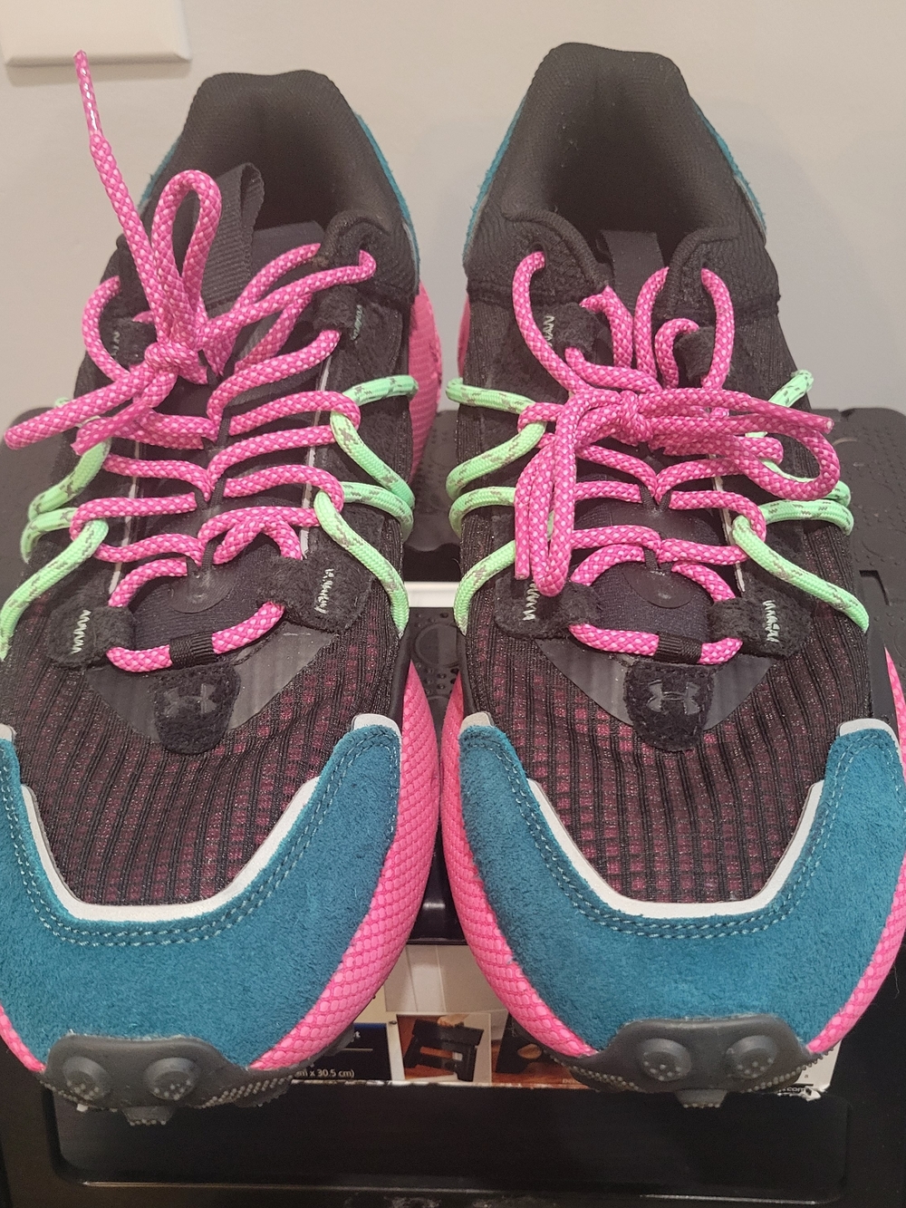 Size 11 - Under Armour Fat Tire Venture Pro Hydro Teal Astro Pink